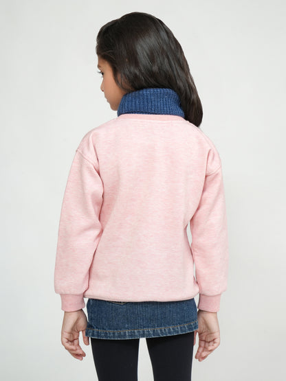 Pampolina Pink Butterfly Sequined Sweatshirt