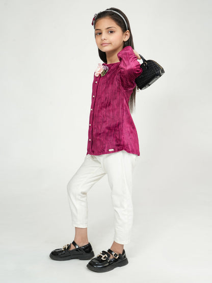 Pampolina Mehroon Color Kids Sweatshirt