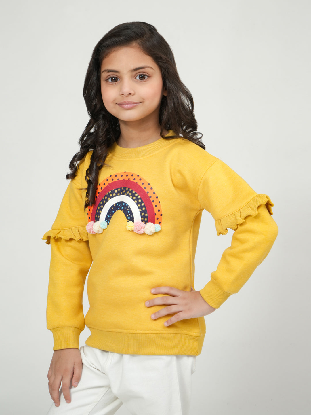 Pampolina Rainbow Sweatshirt - Youthful Elegance