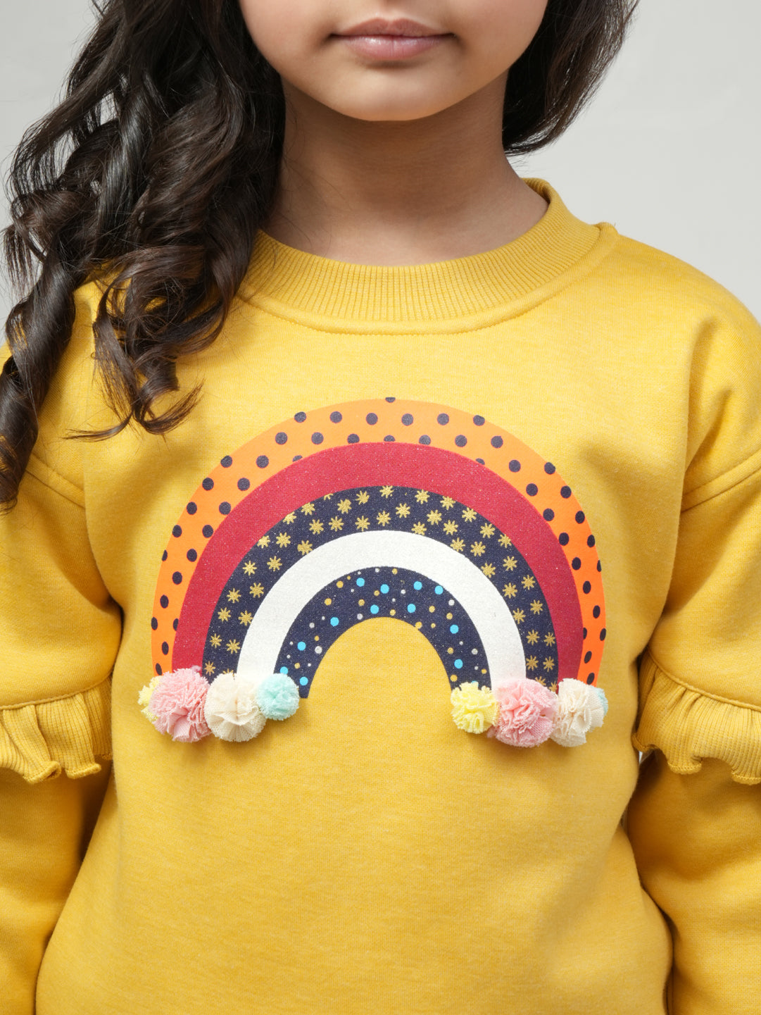 Pampolina Rainbow Sweatshirt - Youthful Elegance