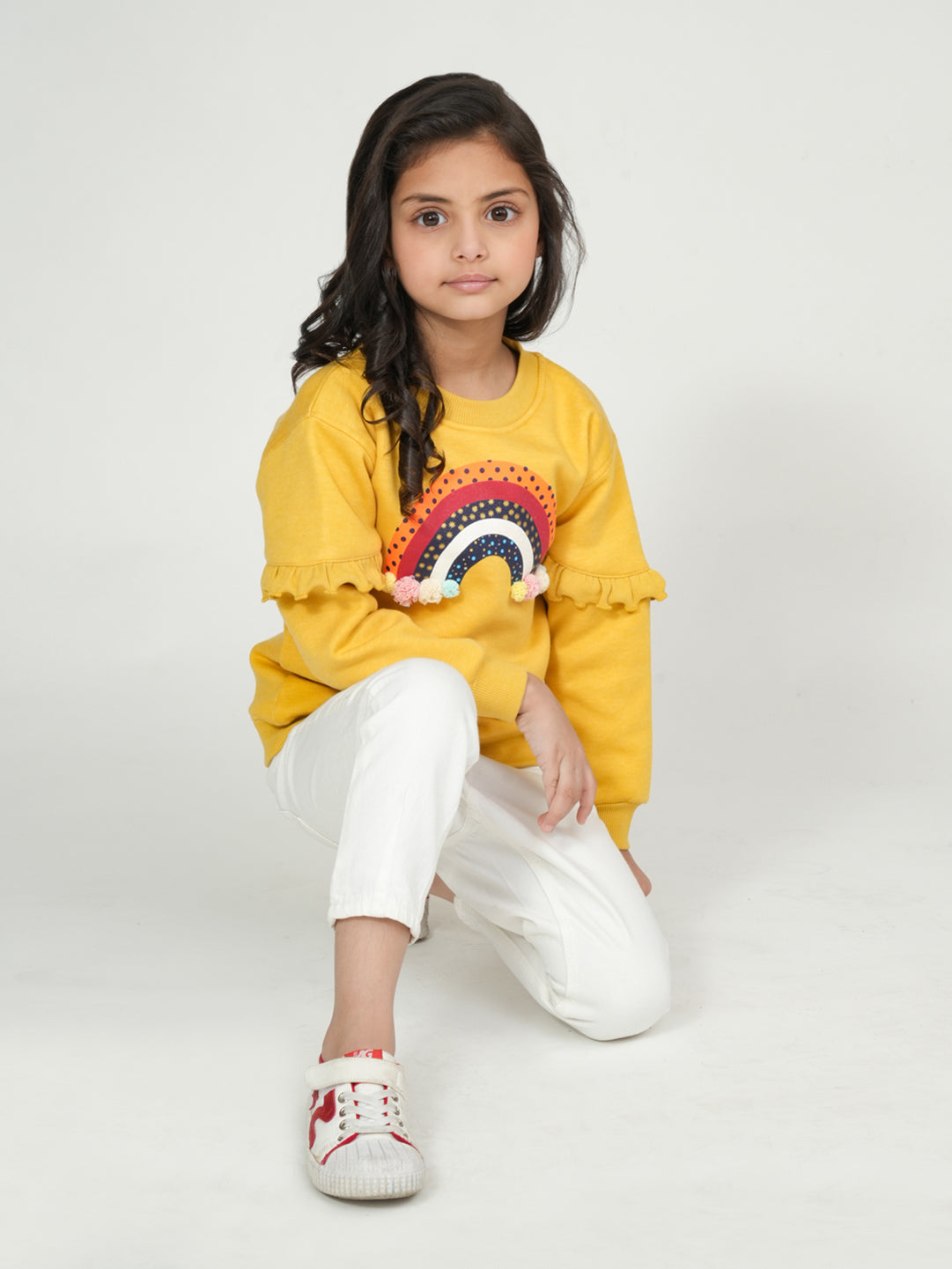 Pampolina Rainbow Sweatshirt - Youthful Elegance