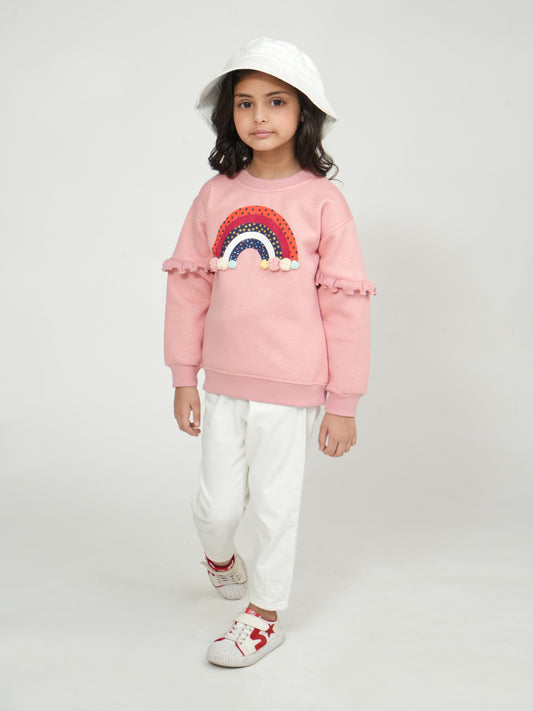 Pampolina Rainbow Sweatshirt - Youthful Elegance