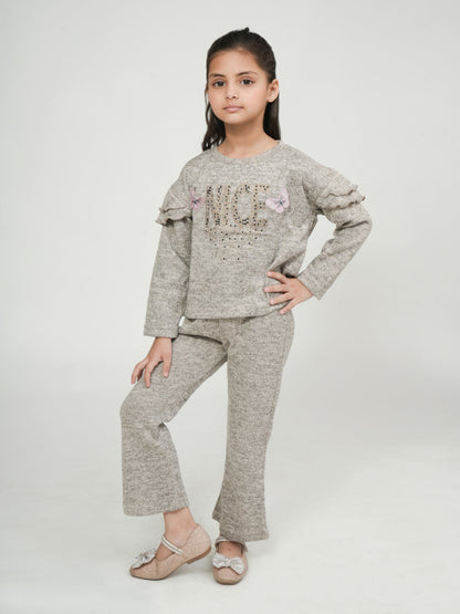 Pampolina Gray "Nice" Embellished Co-ord's