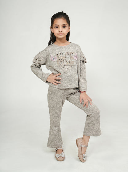 Pampolina Gray "Nice" Embellished Co-ord's
