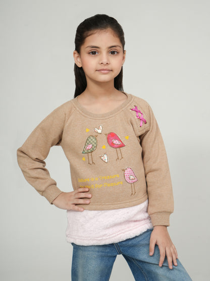 Pampolna Bird & Heart Sweatshirt