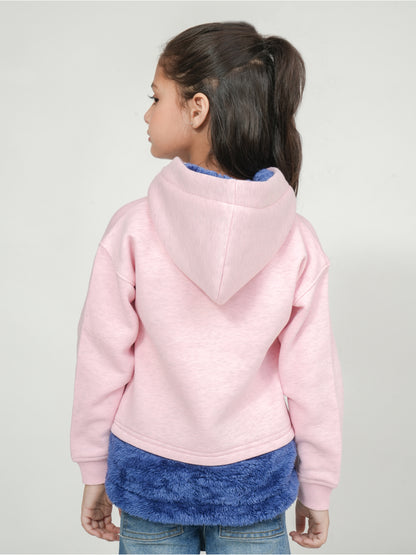 Pampolna Pink Bunny Sequined Hoodie