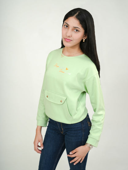 Pampolna Sleep All Night Dream All Day Sweatshirt