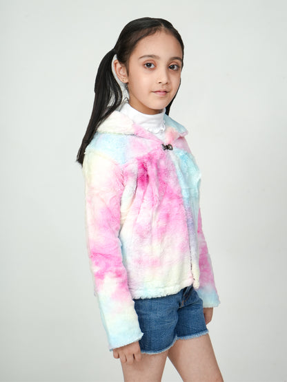 Pampolina Tie-Dye Faux Fur Cap