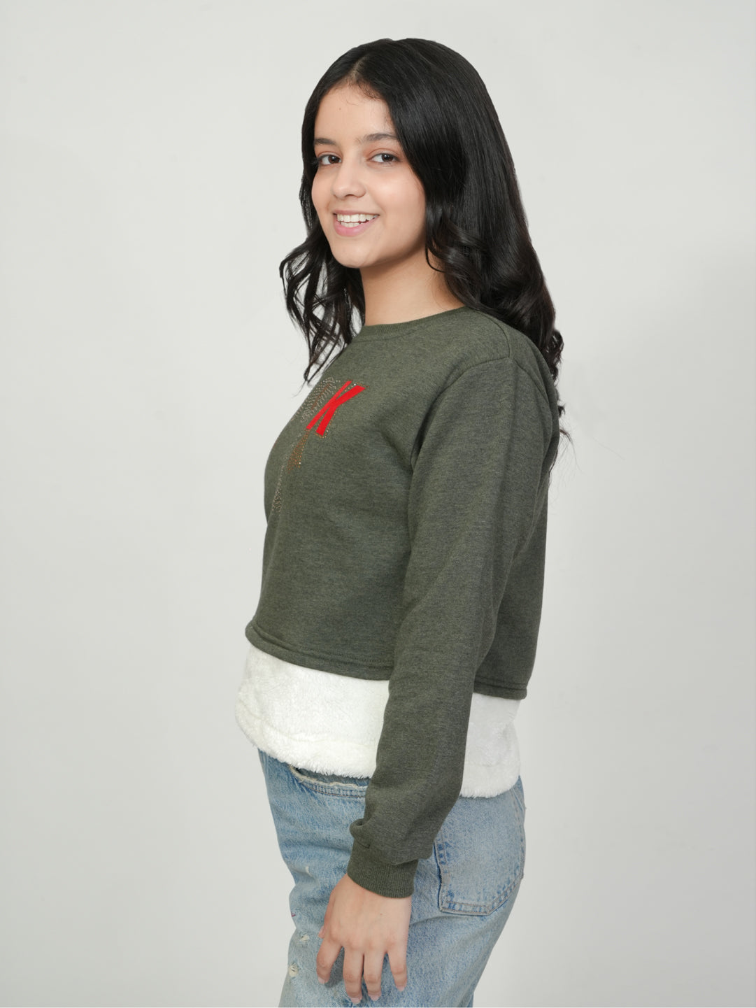 Pampolina Green "Look" Graphic Sweatshirt