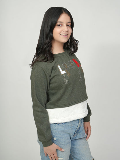Pampolina Green "Look" Graphic Sweatshirt