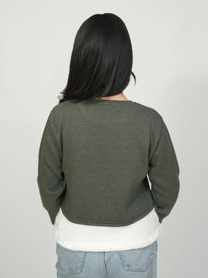 Pampolina Green "Look" Graphic Sweatshirt