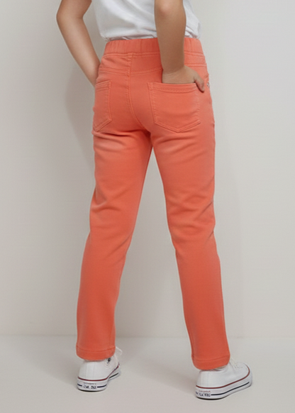 Girls' Winter Warmth Collection | Textured Knit Colored Stretch Pant