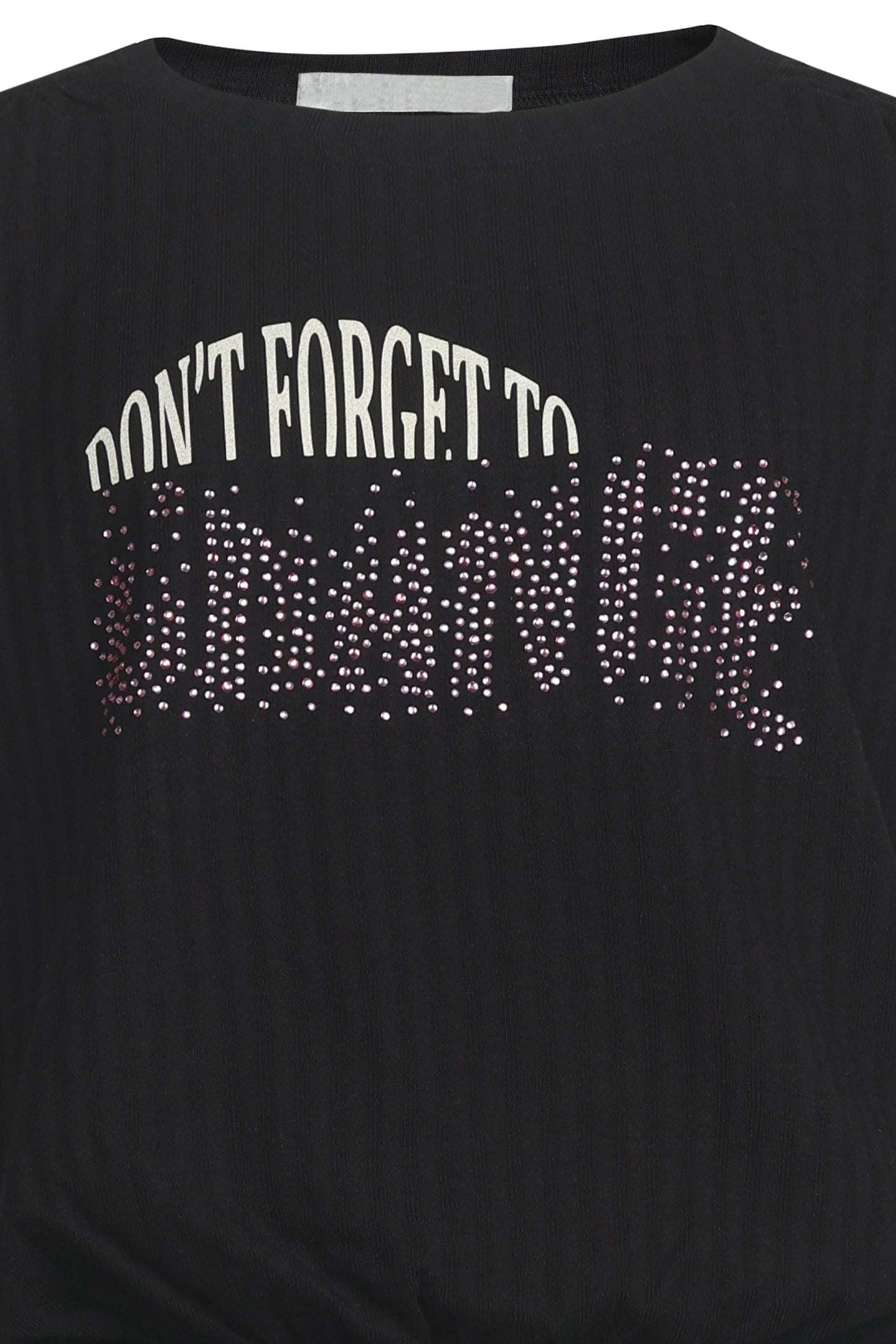 Pampolina Girls Sequin Crop Top- Black