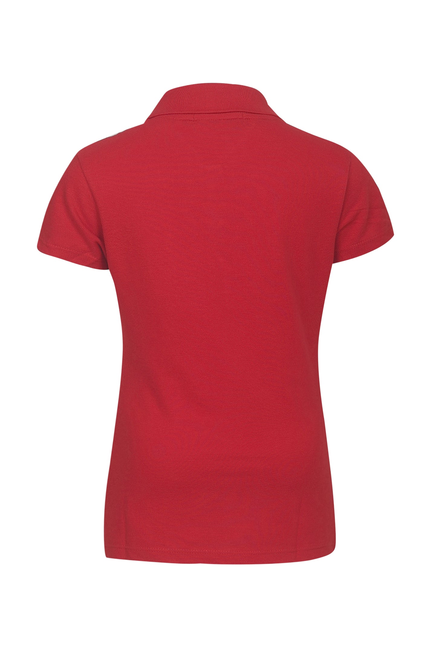 Pampolina Girls Multicolor Collar T-Shirt-Red