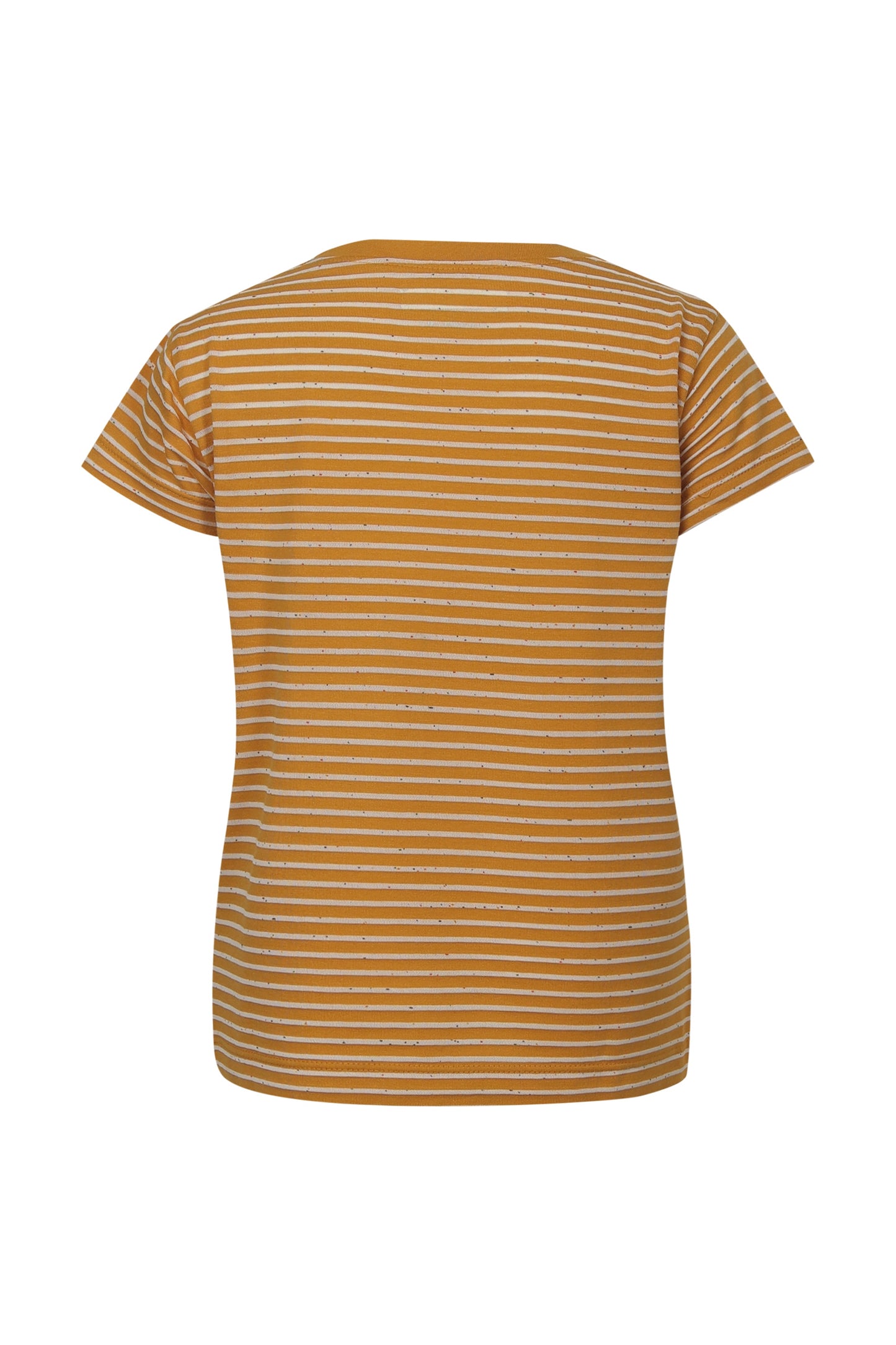 Pampolina Girls Sequined Printed Top -Mustard