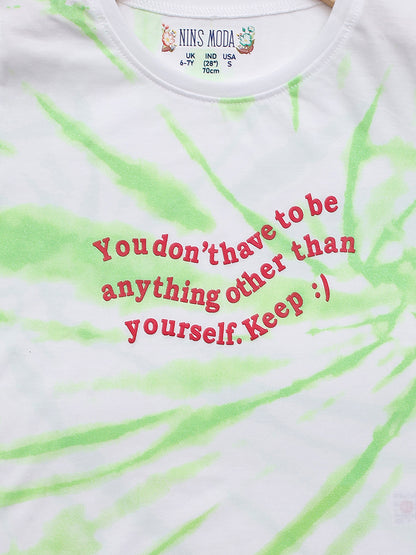 Pampolina Girls Printed Top- Green