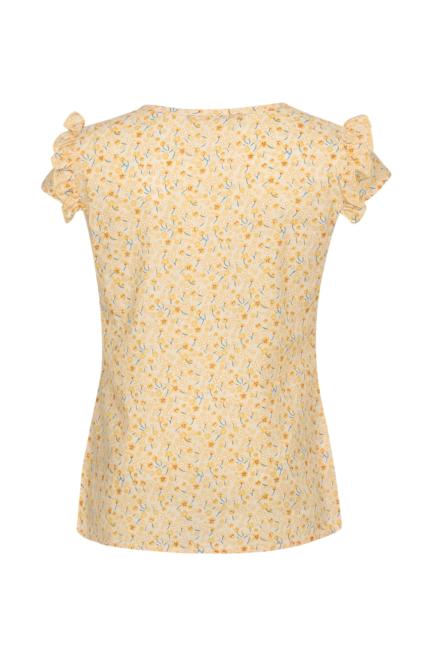 Pampolina Girls Allover Floral  Printed- Yellow