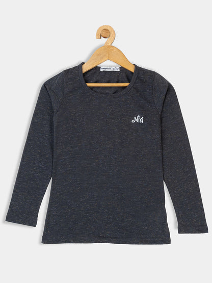 Pampolina Girls Solid Top- Black