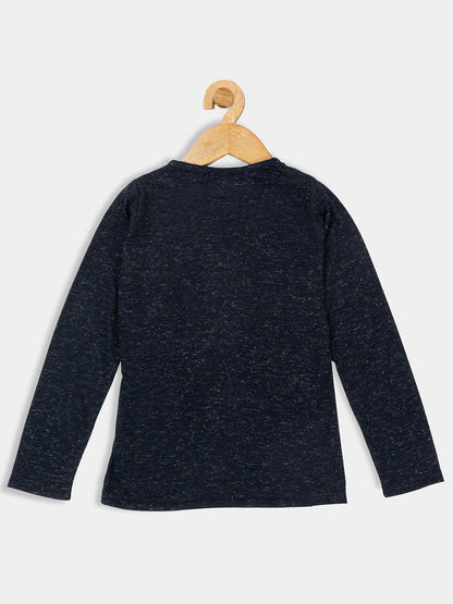 Pampolina Girls Solid Top- Navy