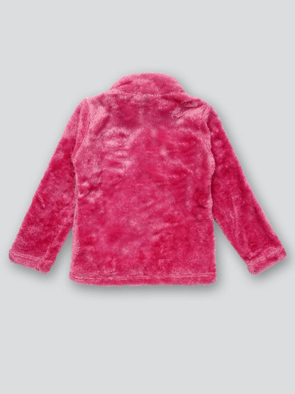 Pampolina Girls Printed High Neck Co-ord Set- Pink