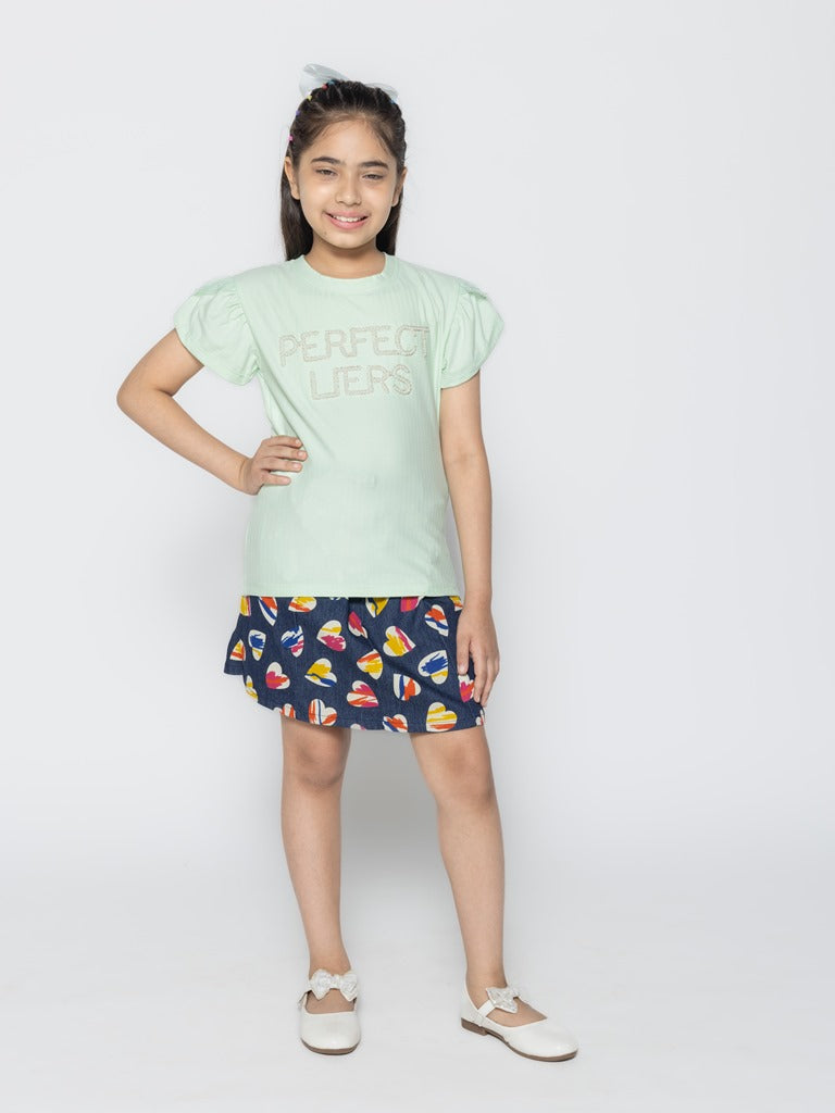 "Essential Trio: Girls' Printed Tops - Pack of 3"