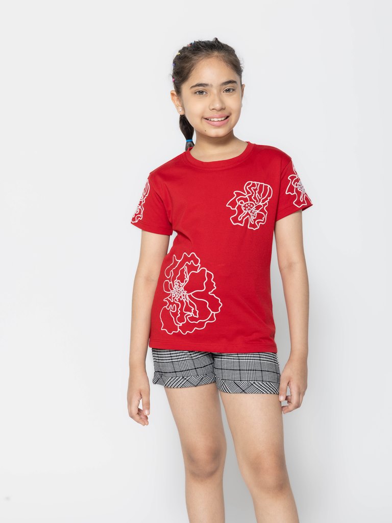 "Essential Trio: Girls' Printed Tops - Pack of 3"