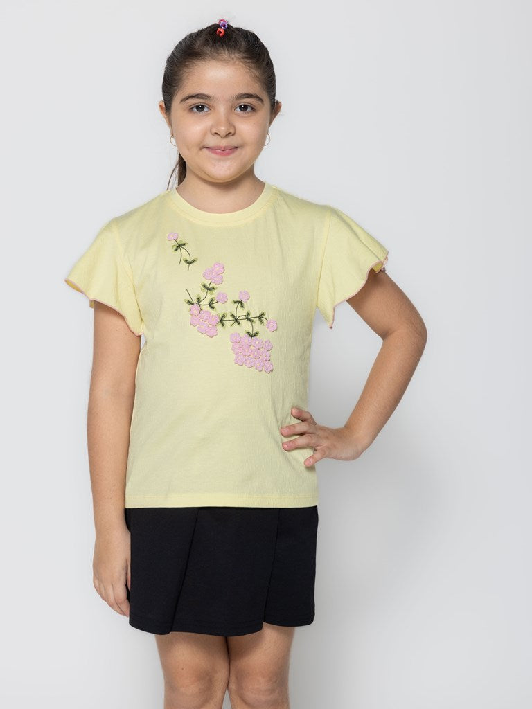 "Essential Trio: Girls' Printed Tops - Pack of 3"