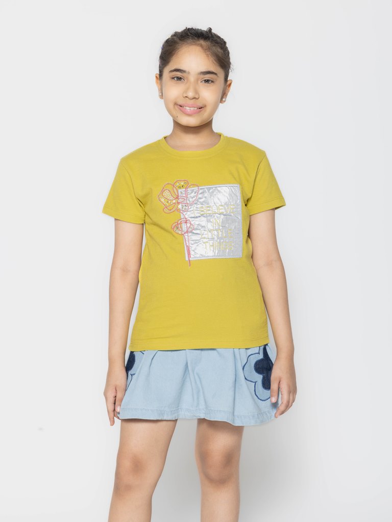 "Essential Trio: Girls' Printed Tops - Pack of 3"