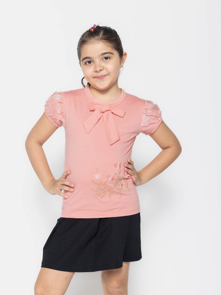 "Essential Trio: Girls' Printed Tops - Pack of 3"