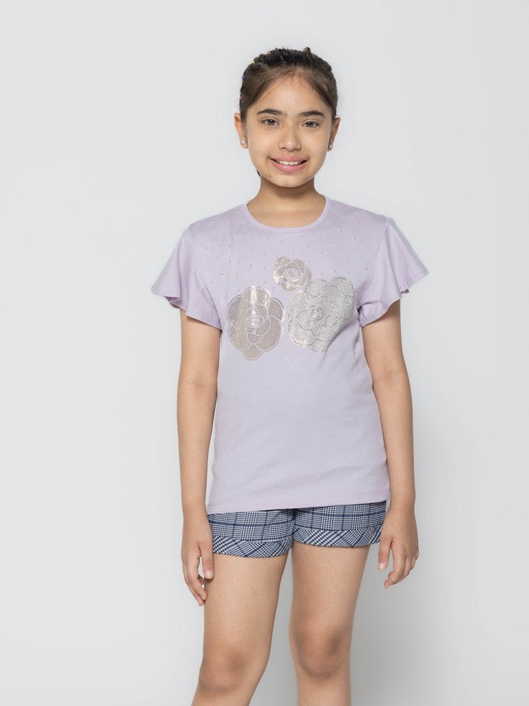 "Essential Trio: Girls' Printed Tops - Pack of 3"