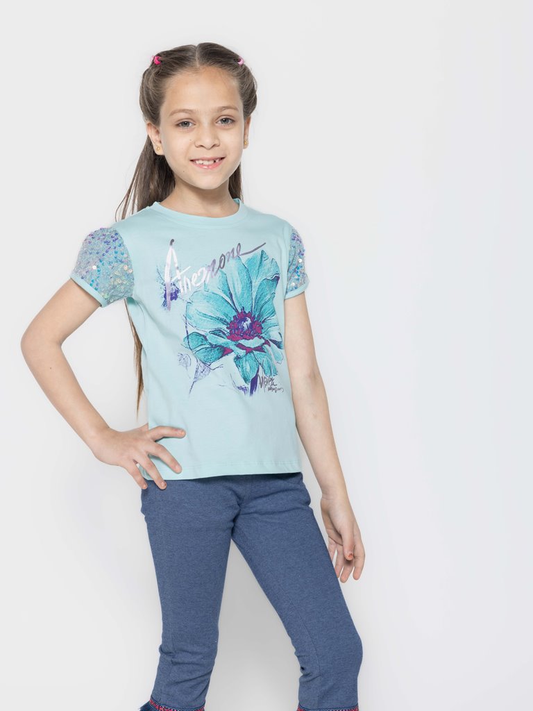 "Girls' Fashion Fun: Set of 3 Printed Part Tops"