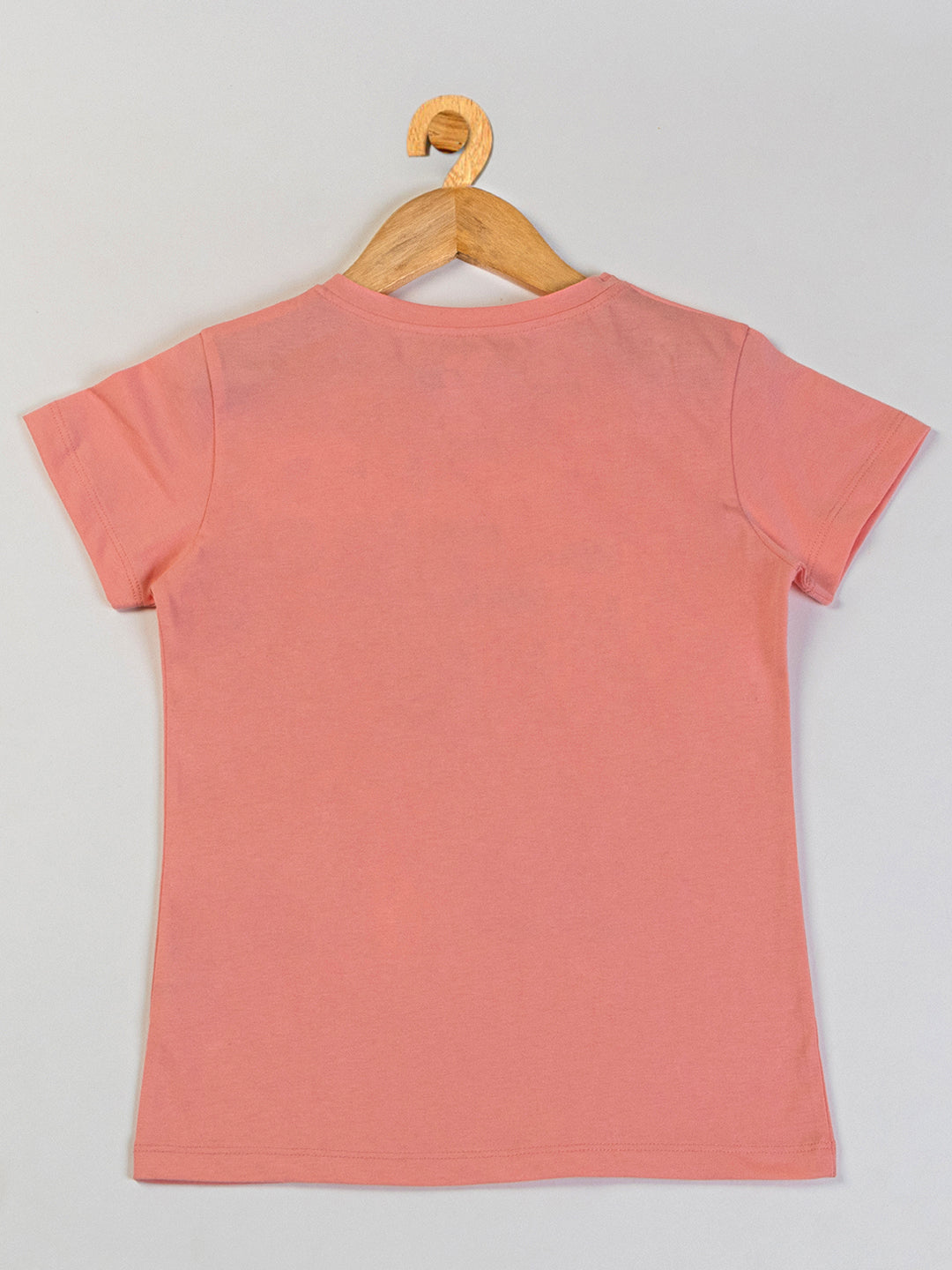 Pampolina Girls Printed Co-Ord Sets- Peach