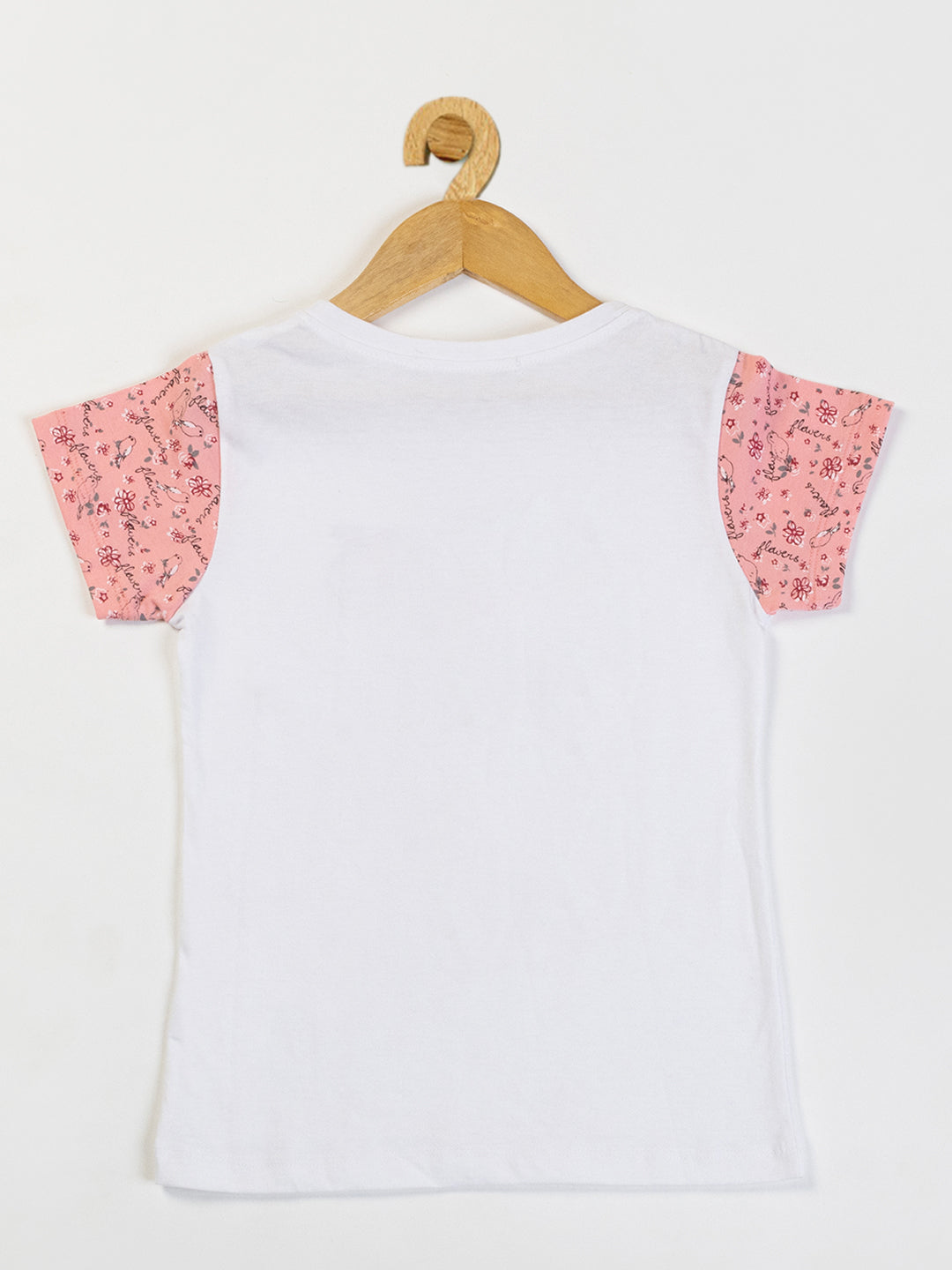 Pampolina Girls Floral Printed Co-Ord Sets-Peach
