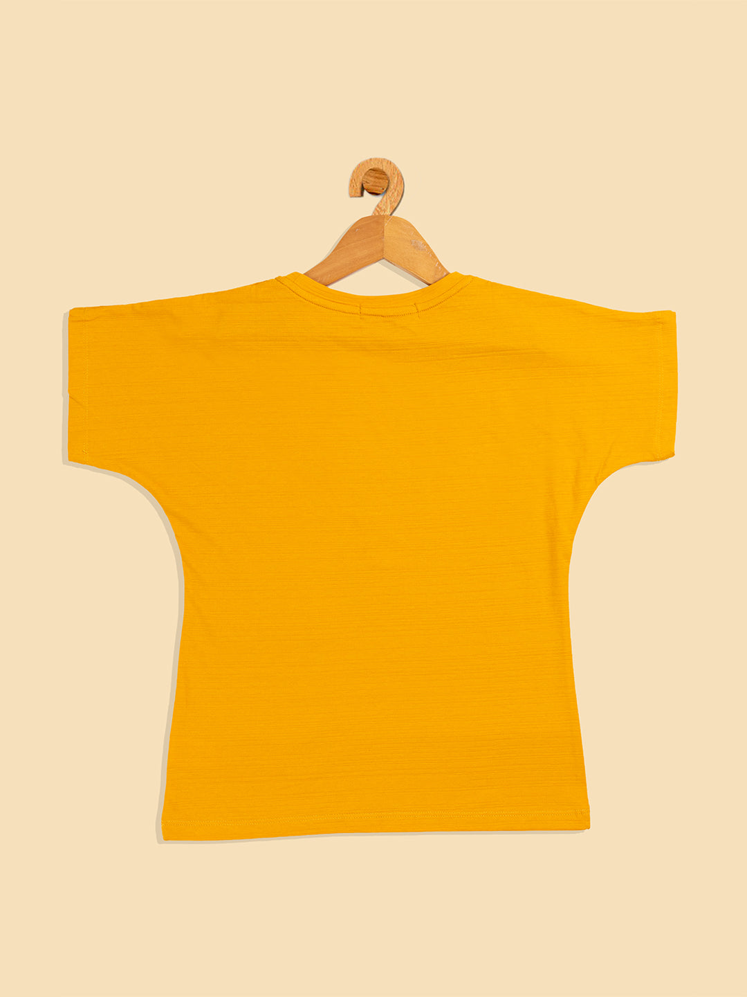 Pampolina Girls Weekend Printed Top-Mustard