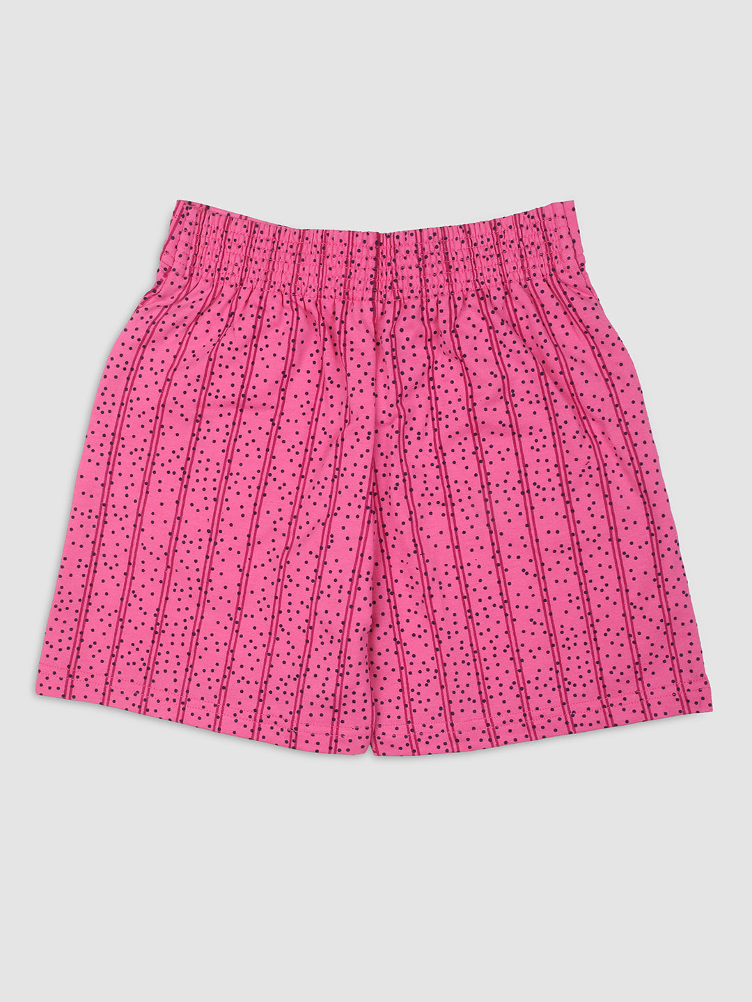 Pampolina Girls Dot Printed Shorts-Pink