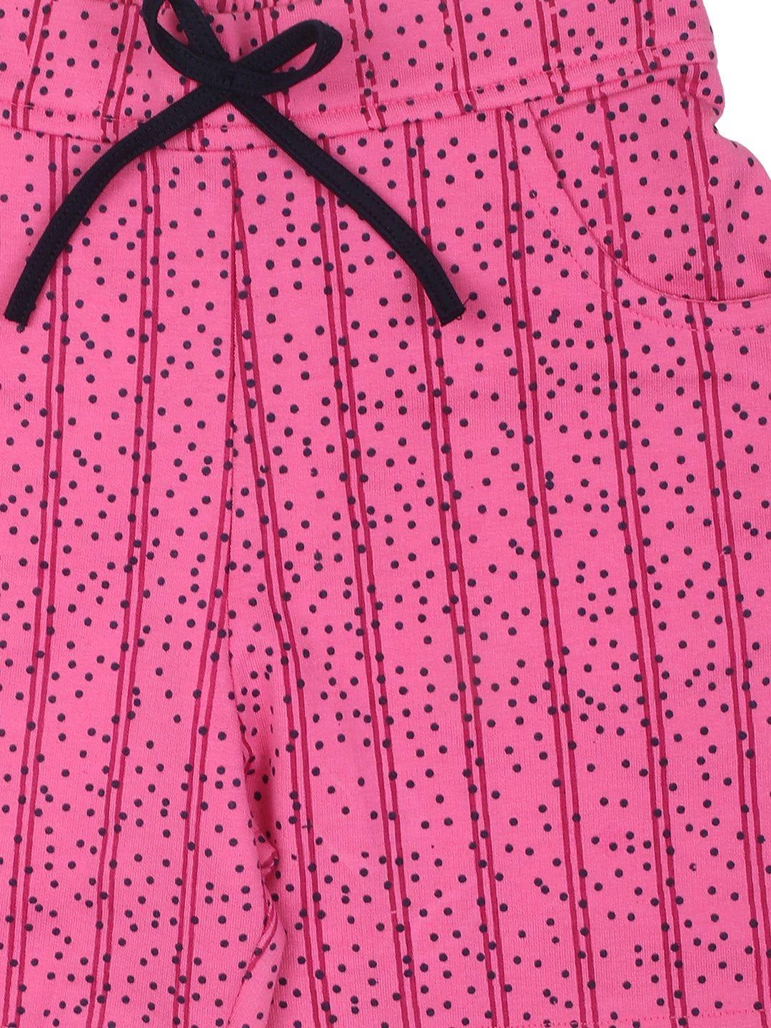Pampolina Girls Dot Printed Shorts-Pink