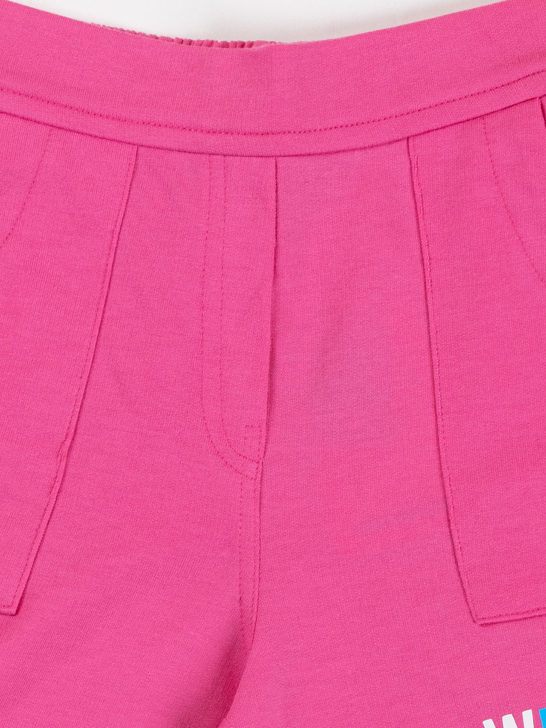 Pampolina Girls Solid Shorts-Pink
