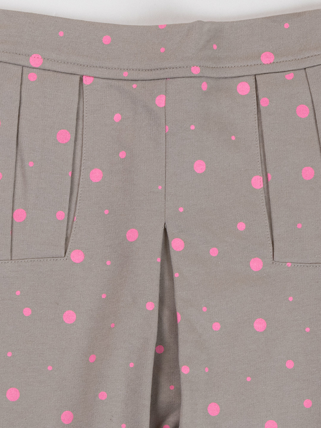 Pampolina Girls Polka Dot Printed Skirt-Grey