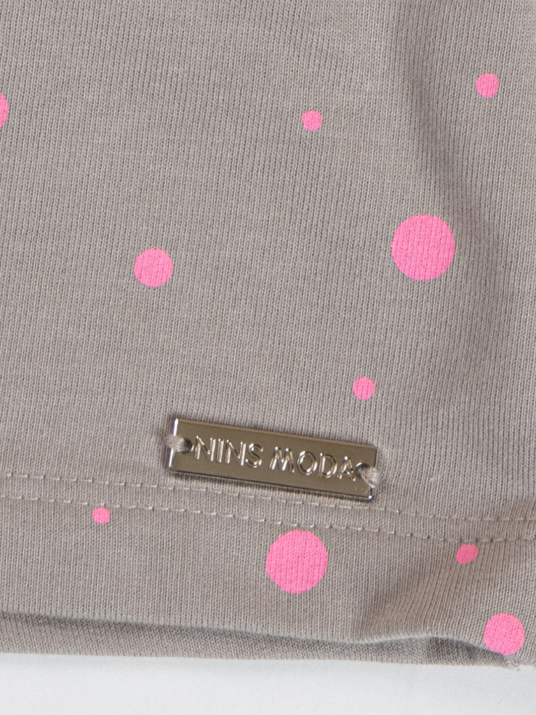 Pampolina Girls Polka Dot Printed Skirt-Grey