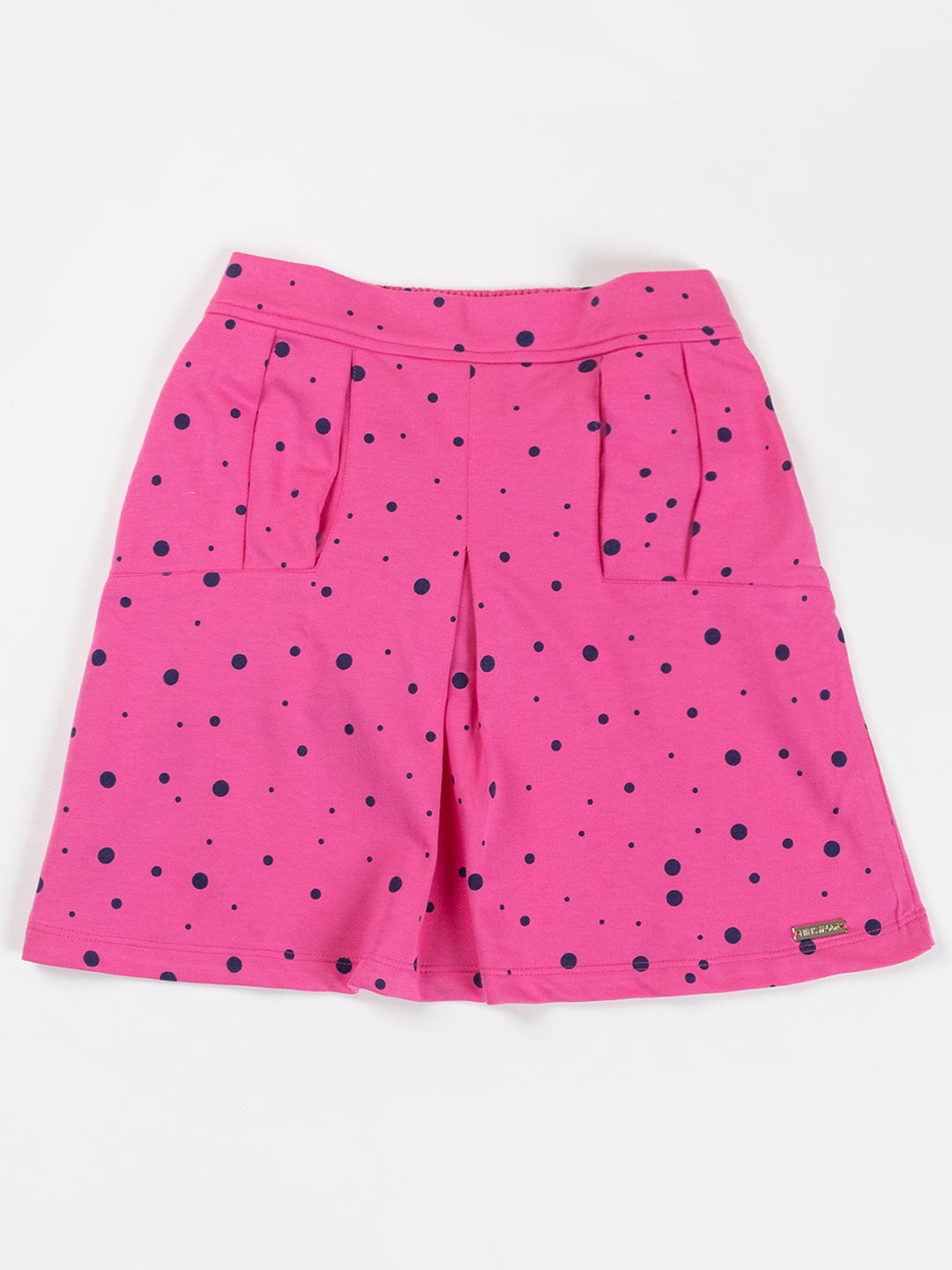 Pampolina Girls Polka Dot Printed Skirt-Pink