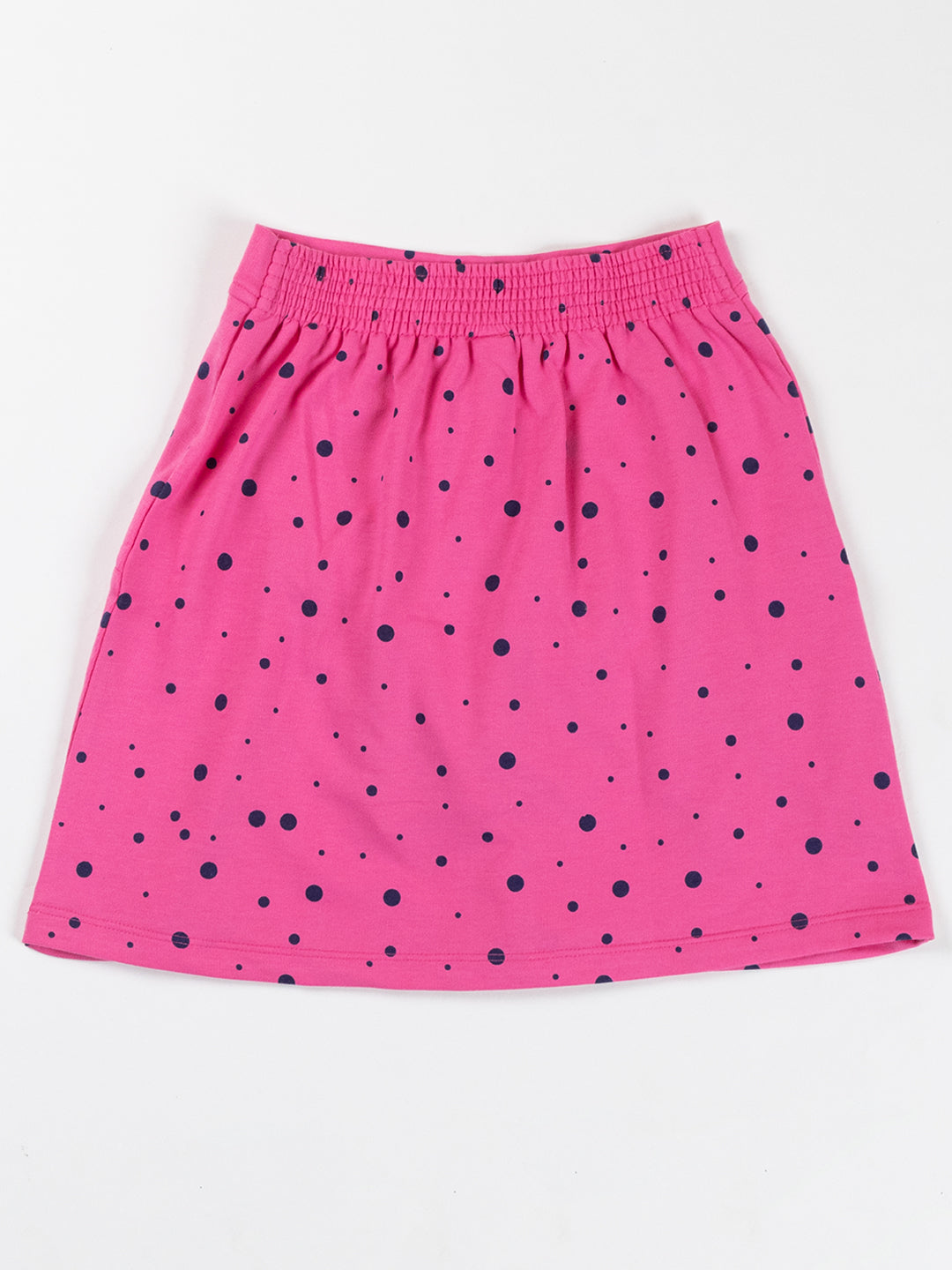 Pampolina Girls Polka Dot Printed Skirt-Pink