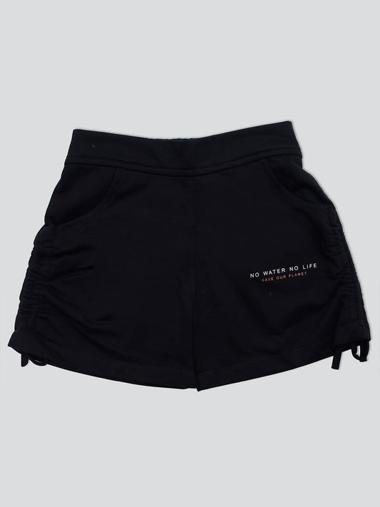 Pampolina Girls Solid Short- Black