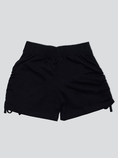 Pampolina Girls Solid Short- Black