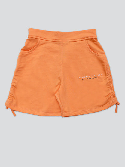 Pampolina Girls Solid Short- Orange