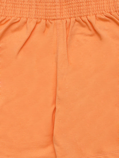 Pampolina Girls Solid Short- Orange