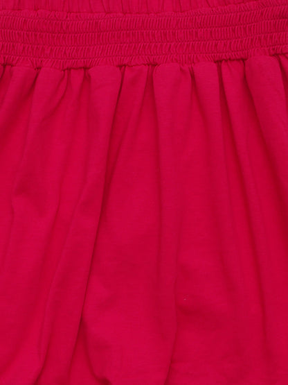 Pampolina Girls Solid Skirt- Magenta