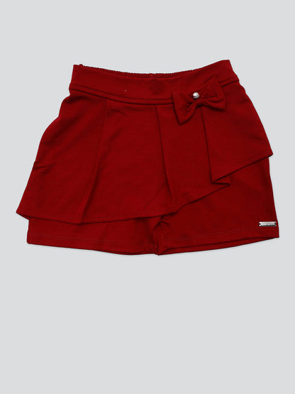 Pampolina Girls Solid Short- Mahroon