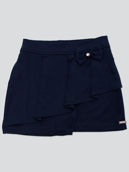 Pampolina Girls Solid Short- Navy