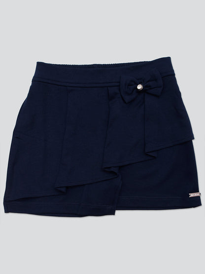 Pampolina Girls Solid Short- Navy
