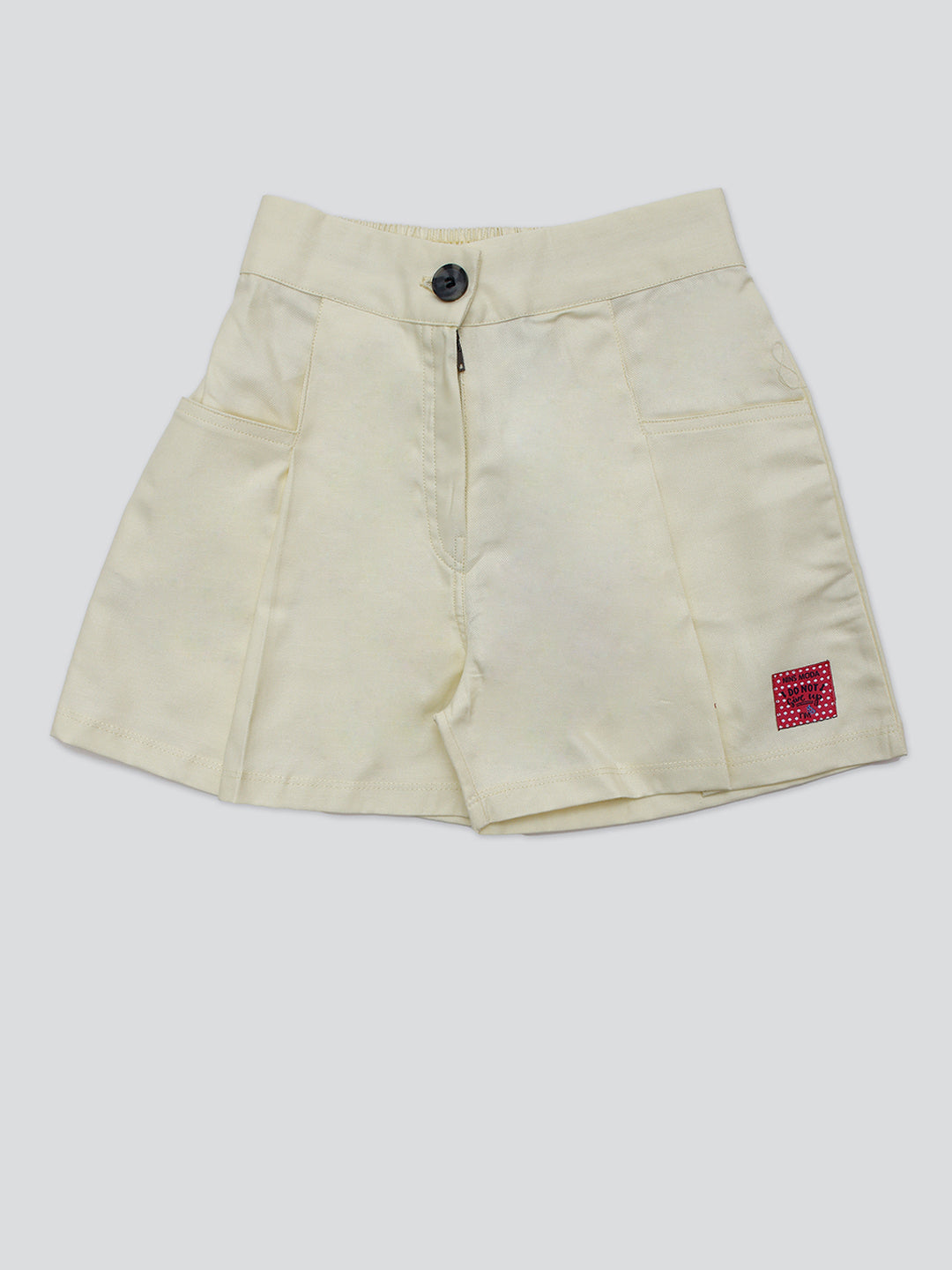 Pampolina Girls Solid Short- Lemon